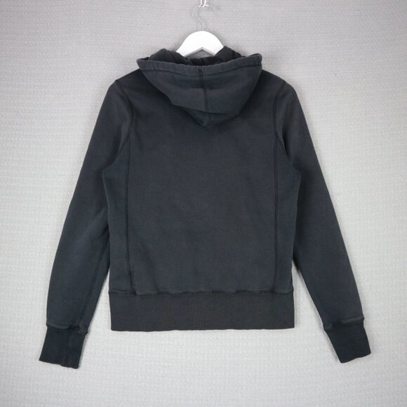 Nike Grey Tag 2000s Black Zip Up Hoodie Womens Medium - Picture 2 of 7